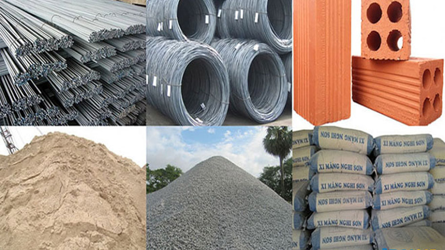 Các loại vật liệu cần tính khi xây nhà