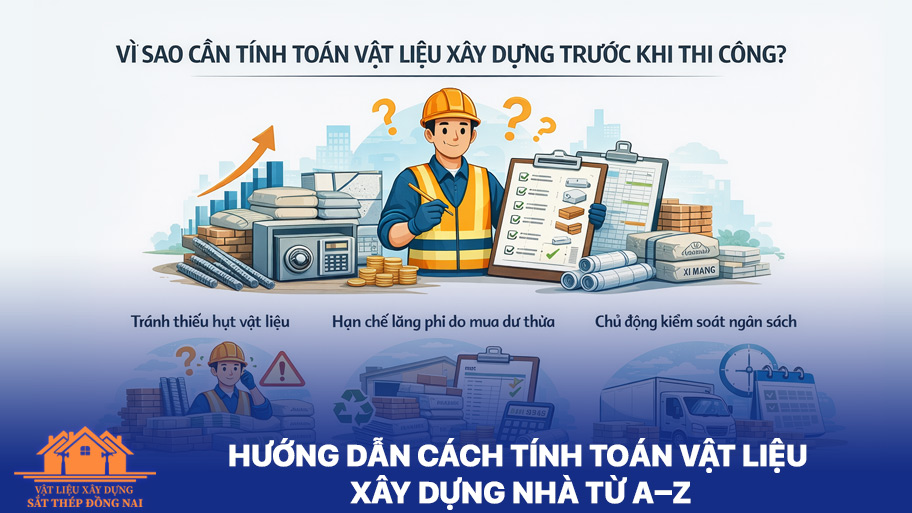 Cách tính toán vật liệu xây dựng