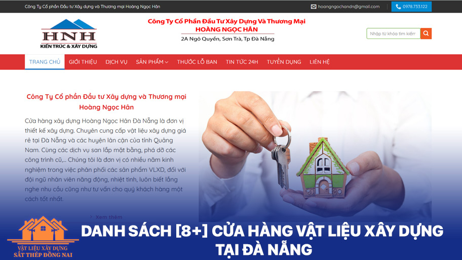 Cửa hàng vật liệu xây dựng Đà Nẵng