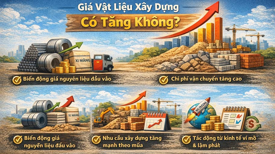 Giá vật liệu xây dựng có tăng không