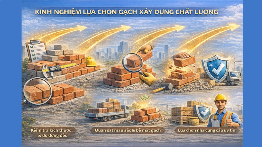 Kinh nghiệm lựa chọn gạch xây dựng chất lượng