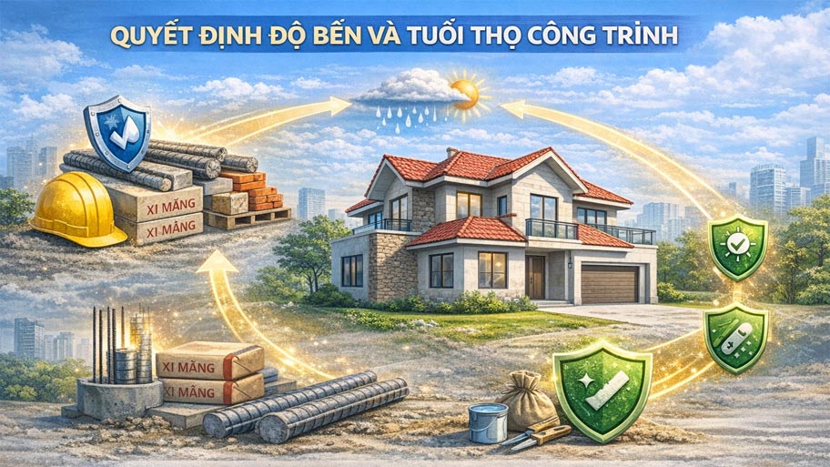 Quyết định độ bền và tuổi thọ công trình