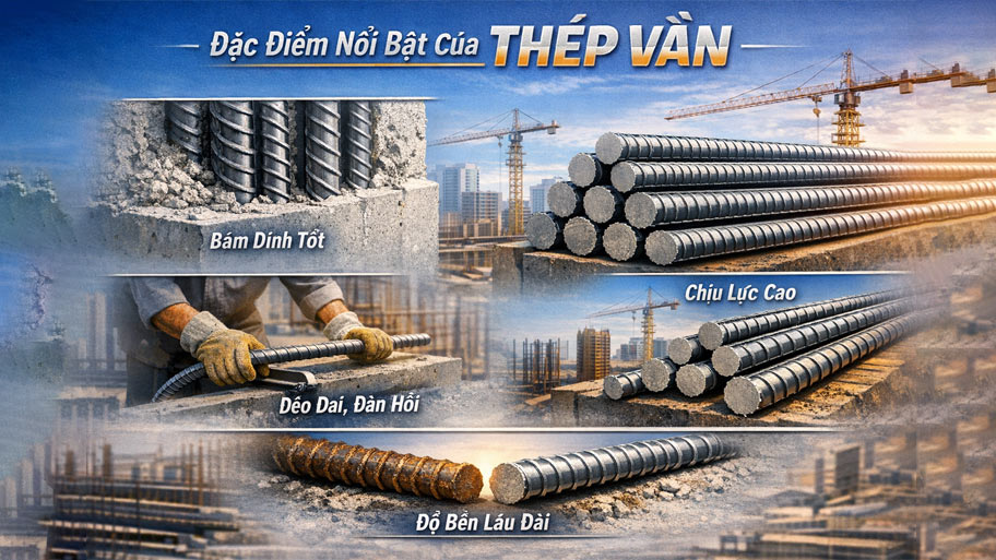 Đặc điểm nổi bật của thép vằn