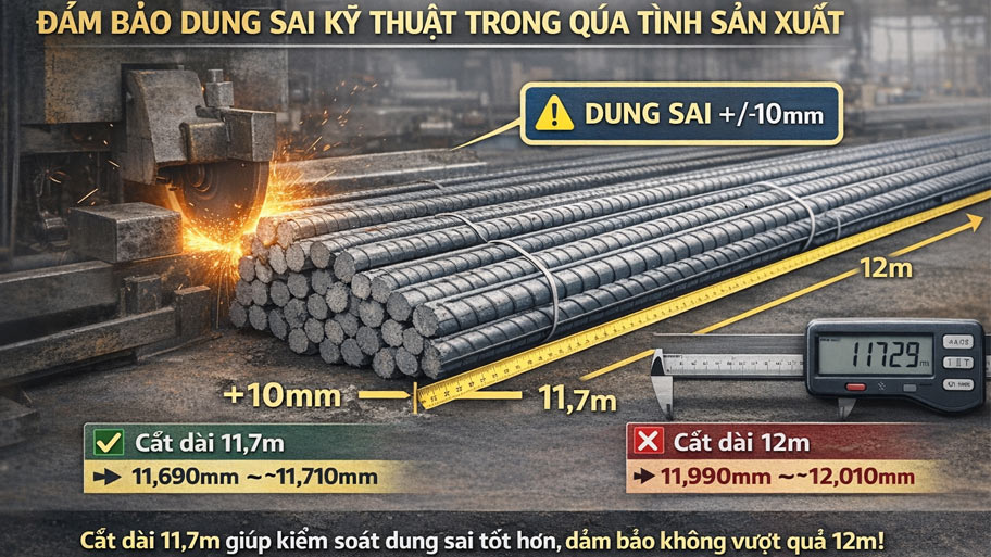 Đảm bảo dung sai kỹ thuật trong quá trình sản xuất