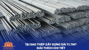 Tại sao thép xây dựng dài 11.7m
